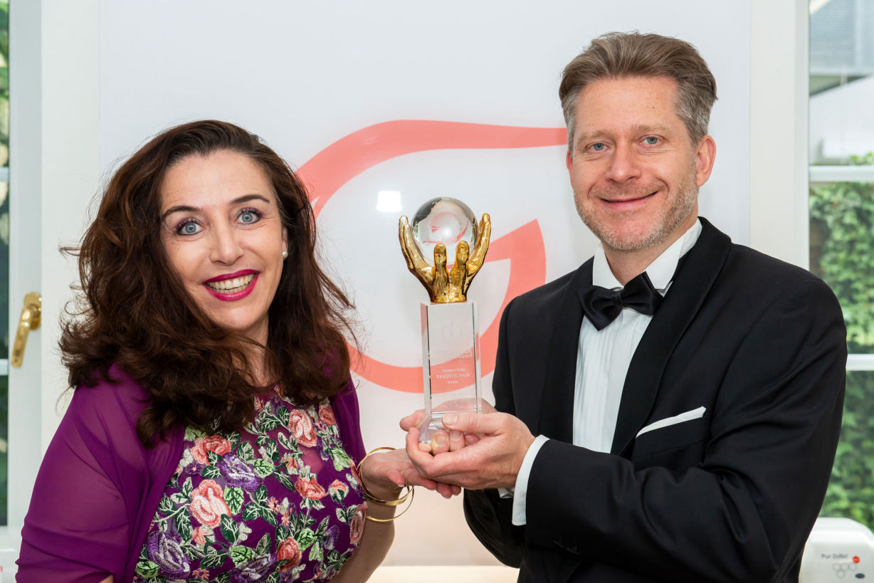 Martina Silly-Gaube and Dr. Christian Strasser with the world champion title