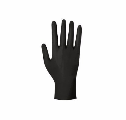 Black glove hygienic safety